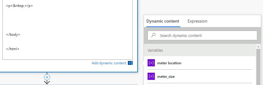dynamic content